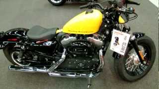 2012 HarleyDavidson Sportster FortyEight at 2012 Montreal Motorcycle Show [upl. by Ahsille870]