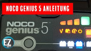 NOCO GENIUS 5 EU Anleitung Modus einstellen und auf was ihr unbedingt achten müsst [upl. by Eneres16]