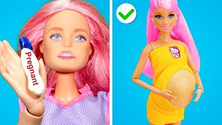 Barbie is Pregnant RICH vs BROKE DOLL HACKS  Incredible Gadgets amp Genius Crafts by Gotcha Viral [upl. by Santos]