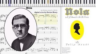 Nola by Felix Arndt 1915 Novelty piano solo [upl. by Hsilgne]