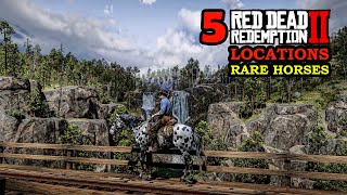 5 Rare Horse Locations You May Didnt Know  RDR2 [upl. by Annaiuq]