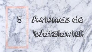 Cinco axiomas de la comunicación  Paul Watzlawick [upl. by Aisetal]