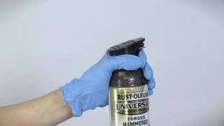 How to Create Hammered Finish RustOleum Universal Spray [upl. by Ahsoet205]