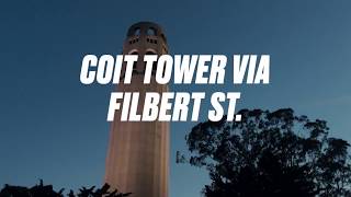 Coit Tower Part 1  Via Filbert StreetStairs To Coit Tower  San Francisco CA [upl. by Aldridge]