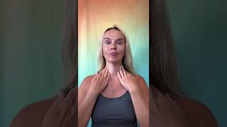 Lymphatic Drainage Massage Ear to Chest to Reduce Face Puffiness facemassage lymphaticdrainage [upl. by Bettye]