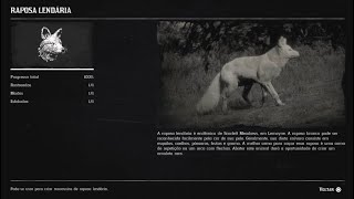 RED DEAD REDEMPTION 2 COMPÊNDIO ANIMAIS  RAPOSA LENDÁRIA 172178 [upl. by Janaye921]