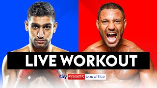 AMIR KHAN VS KELL BROOK 👊🏻💥  LIVE OPEN WORKOUT [upl. by Minardi]