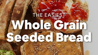 The Easiest Whole Grain Seeded Bread  Minimalist Baker Recipes [upl. by Dorene965]