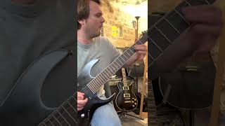 practicing  improv  b standard metalguitar metal guitar [upl. by Ahsikin531]