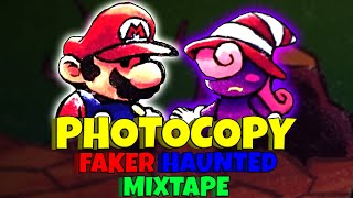 FNF PHOTOCOPY FAKER HAUNTED MIXTAPE MARIO [upl. by Jeggar]