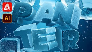 How to Generate Text Made of Ice Under Water Ad in Adobe Firefly and Illustrator [upl. by Beverley]