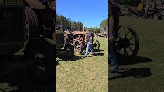 Allis Chalmers 2035 Crank Start  Glacier Ridge [upl. by Kcirret]