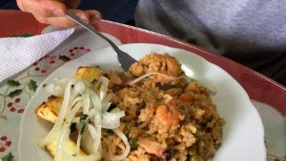 Arroz con mariscos en olla Oster [upl. by Nedla]