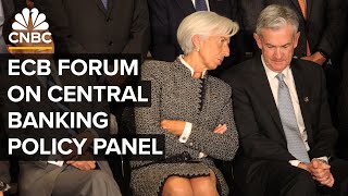 Watch Fed Chair Powell ECB’s Lagarde speak at central bank policy forum — 722024 [upl. by Thomasin745]