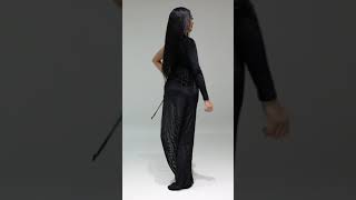 Sexy Bodycon Black Color Dress Fashion Show shorts fashion trending [upl. by Pernas]