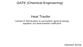 HEAT TRANSFER  Lecture4 of 20  2020  Introduction to convection  By Dr Debasish Sarkar [upl. by Syramad86]