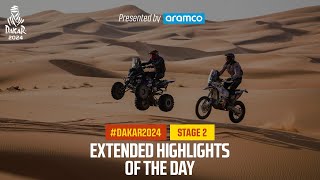 Extended highlights  Stage 2  Dakar2024  W2RC [upl. by Ybba]