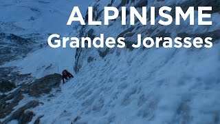 Grandes Jorasses Face Nord La Belle Hélène Pointe Hélène Chamonix MontBlanc montagne alpinisme [upl. by Nageam]