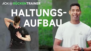 Rückenübungen für den Haltungsaufbau und Mobilisationscheck  AOKRückentrainer  Episode 1 [upl. by Laux]