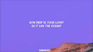 Calvin Harris amp Disciples  How Deep Is Your Love Lyrics [upl. by Kamat]