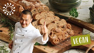 Ein echter HINGUCKER❗️KRÄUTERBROT mit feinen Aromen  Brot selber machen [upl. by Leagiba]