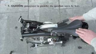 déplier un Brompton  how to unfold a Brompton [upl. by Annaig]