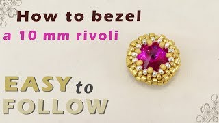 How to bezel a 10 mm rivoli [upl. by Yreffeg]