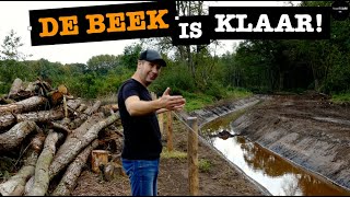 Landelijk Leven Snoeien met Stihl Accu vs Benzine Knoflook Planten Beek Aanleg en Kuiken Update [upl. by Neemsay]