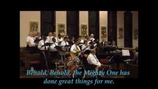 quotBeholdquot a modern Magnificat  Lyrics CTK Kings Choir 2012 [upl. by Grannias]