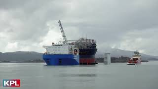 Departure of Voyageur Spirit FPSO from Kishorn Port amp Dry Dock [upl. by Konstanze]