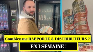 Combien RAPPORTE mes 5 DISTRIBUTEURS  Récolte en DIRECT [upl. by Itsym]