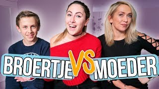 BROERTJE vs MOEDER  Wie kent mij beter 😱 [upl. by Nnaed]