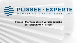 Plissee  Montage direkt vor der Scheibe verspannte Plissees [upl. by Birgitta]