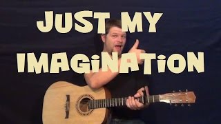 Just My Imagination The Temptations Easy Guitar Lesson How to Play Tutorial [upl. by Adnuhser432]