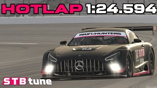 iRacing Onboard Lap Mercedes AMG GT3 evo Indianapolis Road Course 24S4 IMSA iRacing Series [upl. by Peonir598]