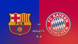 FC BARCELONA VS FC BAYERN PENALTY 54 [upl. by Ttenyl]