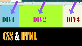 Aligning Divs Side by Side CSS amp HTML tutorial [upl. by Det670]