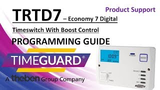 Timeguard TRTD7 Programming Instructions Old Model [upl. by Franckot578]