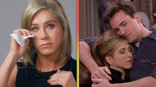 Jennifer Aniston Tears Up Over FRIENDS Milestone After Matthew Perrys Death [upl. by Kappel726]