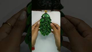 Easy Christmas Tree making diy christmas trending youtubeshorts shorts ytshort craft easy [upl. by Moclam]