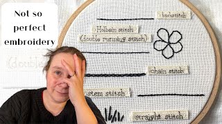 Learning blackwork embroidery and making mistakes [upl. by Polad]