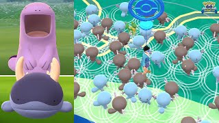 Wooper and Paldean Wooper double feature community day in Pokemon GO [upl. by Rutledge440]