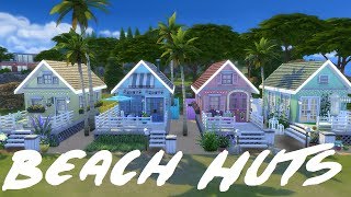 The Sims 4  Beach Huts Speed Build [upl. by Allekim]