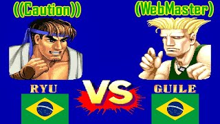 Street Fighter II Champion Edition  Caution vs WebMaster FT10 [upl. by Nothgiel]