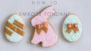 How to Emboss Fondant Sugar Cookies [upl. by Audrey]