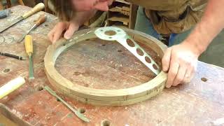 The making of a wood steering wheel [upl. by Deehahs621]