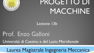 Lezione 13b Progetto di macchine [upl. by Galatia]