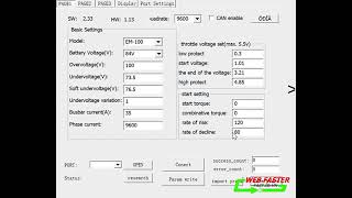 Chỉnh Start setting trên ECU VOTOL [upl. by Nairod]