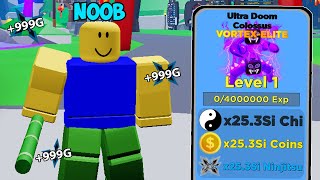 Noob With Vortex Elite Pets in Roblox Ninja Legends [upl. by Ensign330]