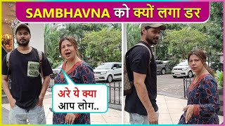 Sambhavna Seth amp Husband Avinash Got Awkward On Road Says Aise Darao Mat [upl. by Torray138]